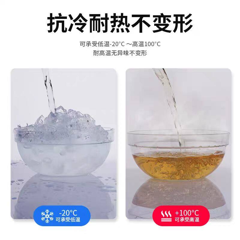 食品级沙拉碗透明圆形蔬菜打蛋料理碗塑料PC茶水盆洗手盅餐饮用品