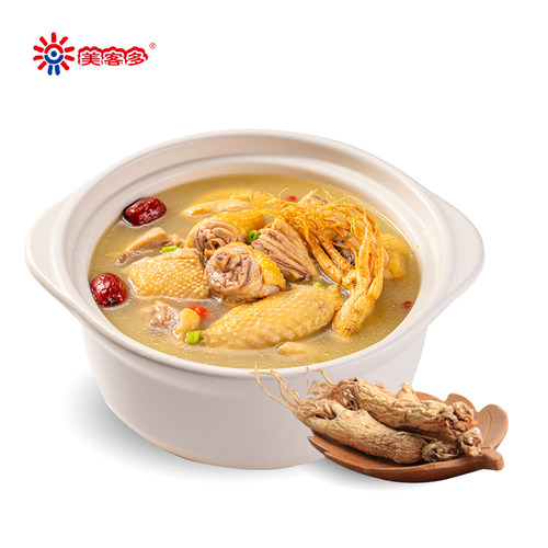 包邮美客多参鸡汤 2kg/袋 礼盒装加热即食汤 - 图3