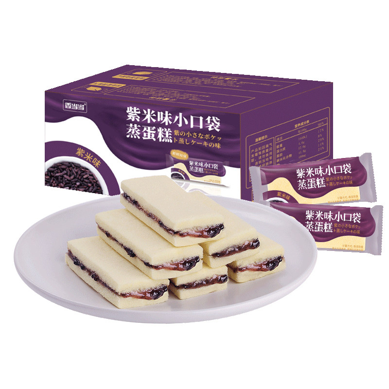乳酸菌小口袋蒸蛋糕整箱早餐面包 翔达食品西式糕点