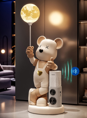 小爱音箱卡通暴力熊玩偶摆件