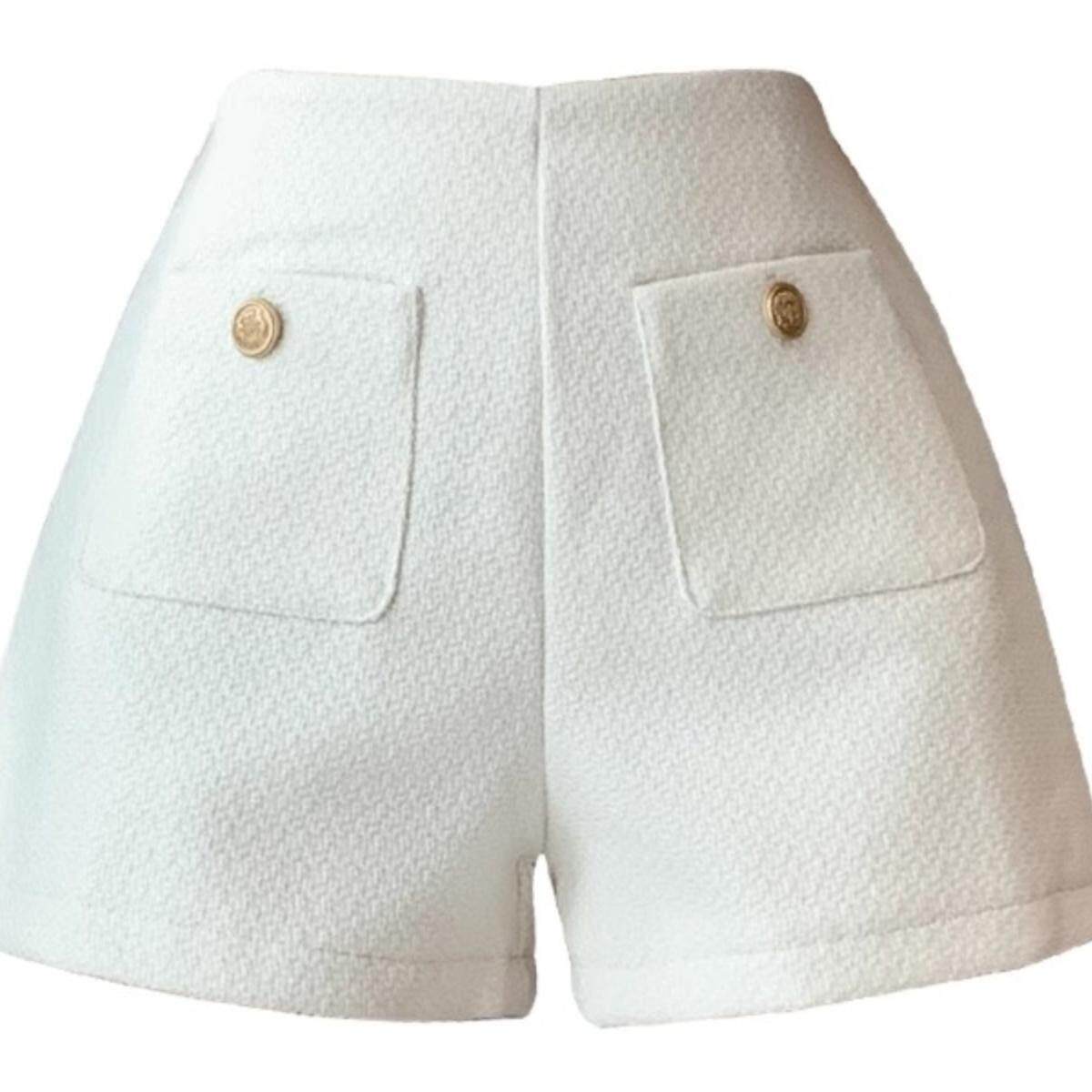 ROUJE NAIVE黑色配靴子毛呢短裤女春秋新款高腰显瘦a字打底休闲裤,淘宝优惠券,粉丝福利购,淘宝优惠卷