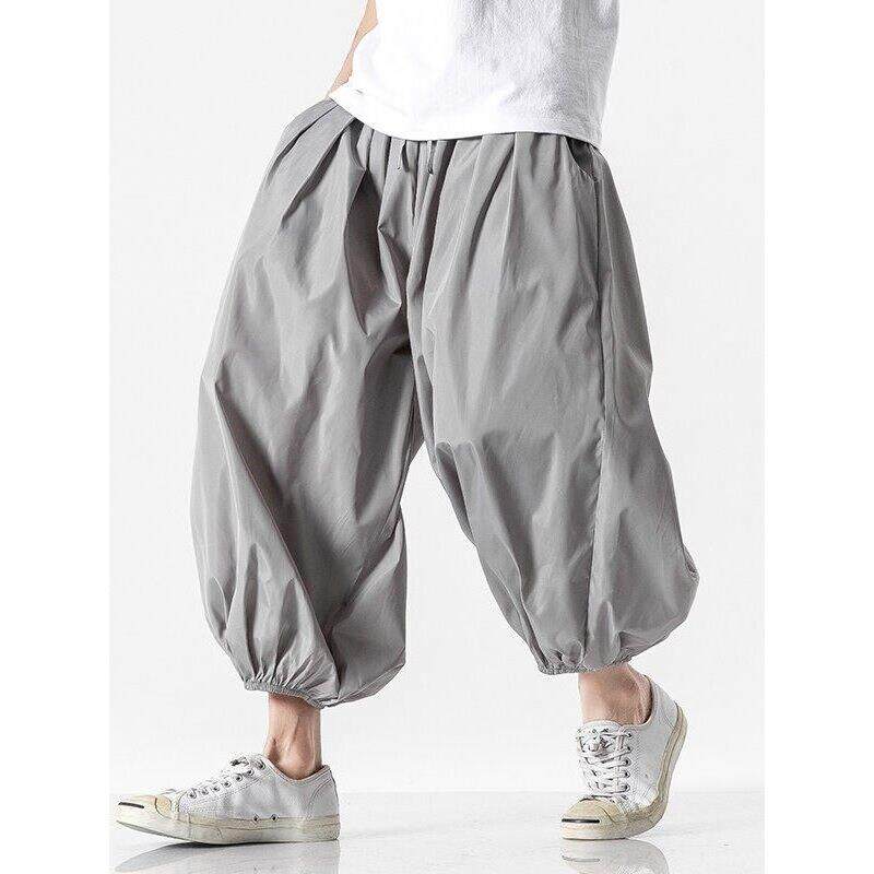 コーデュロイの潮牌日系灯笼裤男宽松大码哈伦裤百搭休闲九分裤子,淘宝优惠券,粉丝福利购,淘宝优惠卷