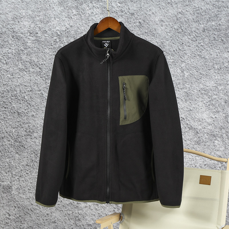 零负重保暖！时尚户外休闲立领摇粒绒轻便抓绒衣外套男,淘宝优惠券,粉丝福利购,淘宝优惠卷