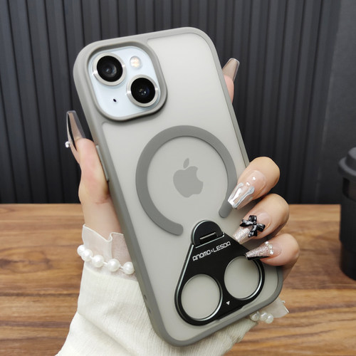 适用苹果16ProMax手机壳iPhone15合金镜头膜14Plus折叠旋转支架13磁吸充电12防摔硅胶新款保护套个性D51 - 图3