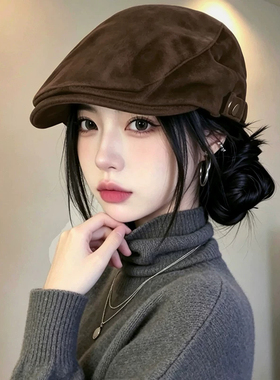 2026新款文艺复古显脸小前进帽子