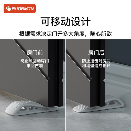 Windproof closing door blocker for children to prevent hand pinching