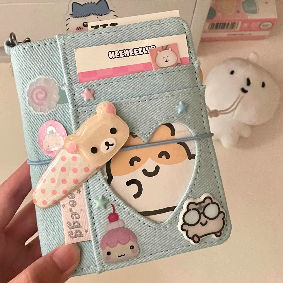 可爱自嘲熊m5牛仔手账本高颜值活页笔记本口袋便携日记事本日记本,淘宝优惠券,粉丝福利购,淘宝优惠卷