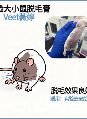 小鼠专业专用安全脱毛膏鼠笼实验A室用剃毛给针balb/c可开票