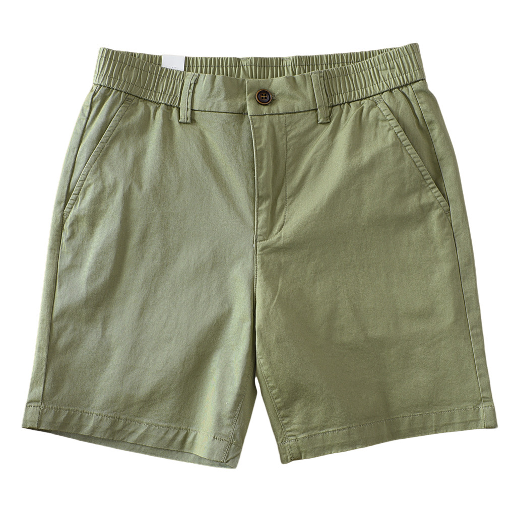 2025夏季新款薄款透气纯棉四分三分休闲短裤男弹力松紧腰白色短裤,淘宝优惠券,粉丝福利购,淘宝优惠卷