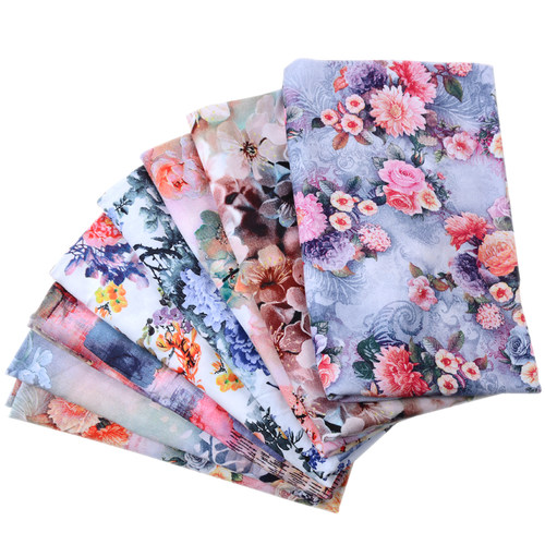 新品高档数码印花布人造棉布料棉绸布料夏季连衣裙服装绵绸面料 - 图3