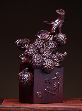 康御红黑檀木中式客厅名利双收