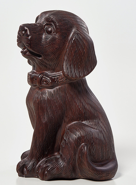 黑檀木狗摆件复古怀旧客厅