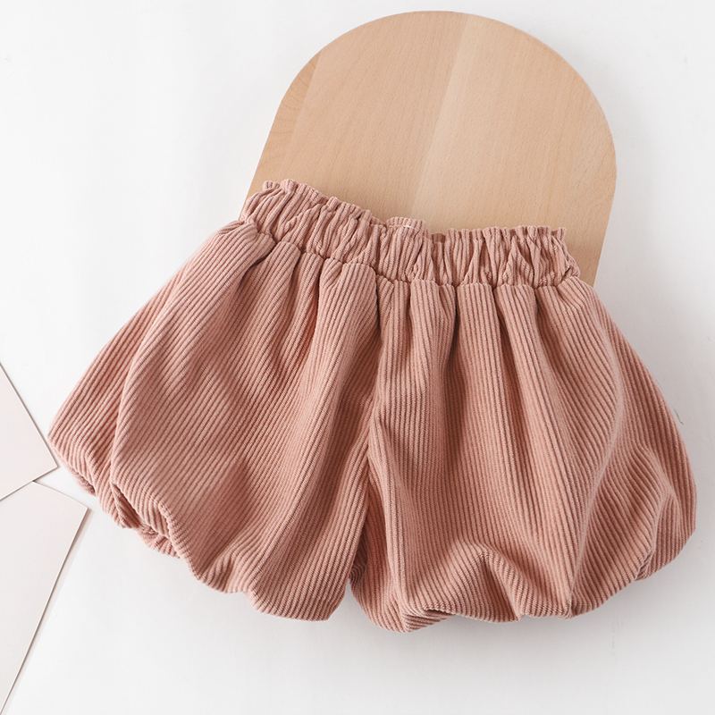 女童花苞短裤秋冬新款洋气外穿灯笼裤休闲裤子儿童宝宝灯芯绒裙裤,淘宝优惠券,粉丝福利购,淘宝优惠卷