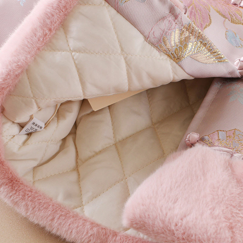 女童中国风夹棉外套秋冬款宝宝过年喜气拜年衣服汉服儿童唐装棉袄,淘宝优惠券,粉丝福利购,淘宝优惠卷