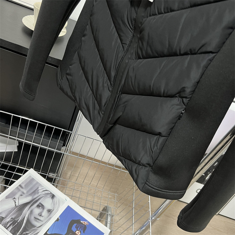 西班牙D 修身显瘦连帽空气棉长袖拼接轻薄绗缝羽绒棉服女短外套,淘宝优惠券,粉丝福利购,淘宝优惠卷