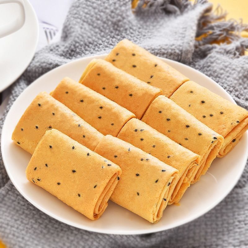 扬航鸡蛋卷手工蛋卷芝麻味鸡蛋酥性饼干老式糕点传统小吃送礼盒装,淘宝优惠券,粉丝福利购,淘宝优惠卷