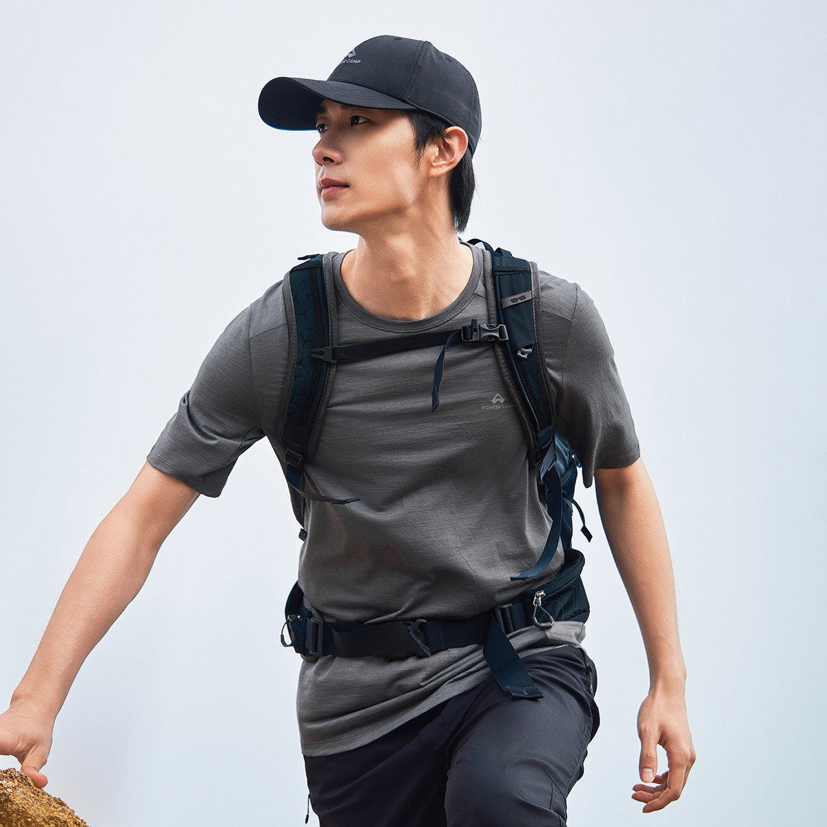 拓路者【美利奴羊毛】户外速干T恤男2026夏季圆领徒步运动短袖,淘宝优惠券,粉丝福利购,淘宝优惠卷