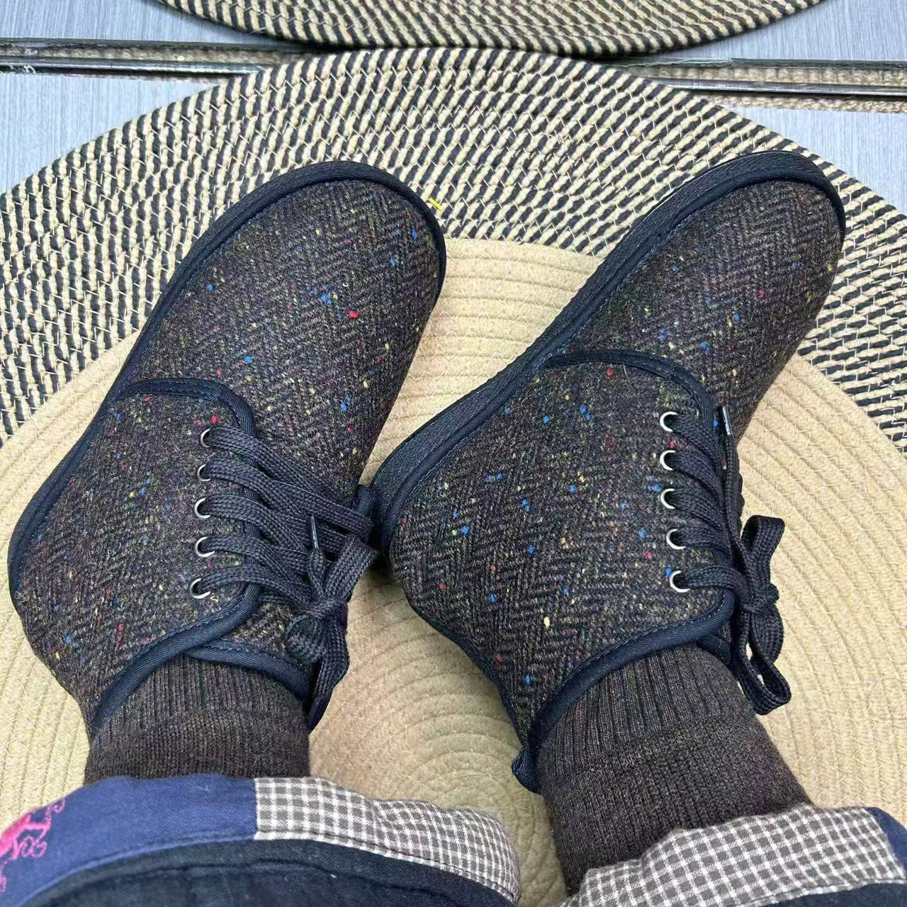 冬季高帮五眼系带毛呢棉鞋棉花鞋千层底防滑保暖妈妈鞋,淘宝优惠券,粉丝福利购,淘宝优惠卷