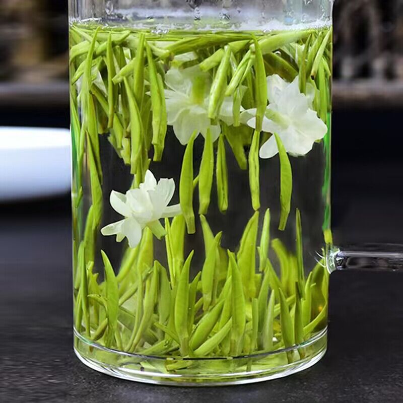 峨眉山2022新茶 白毫雀舌兰雪独芽浓香茉莉花飘雪 花草茶250g包邮