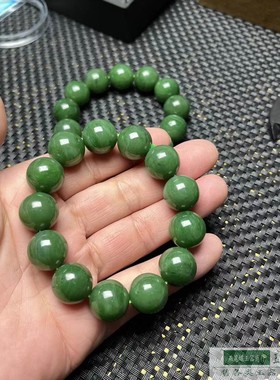 碧玉圆珠手串手链圆珠手链和田玉