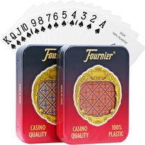 Spanish imports Fournier Fournier adult plastic playing cards PVC bifacial frosted waterproof washable