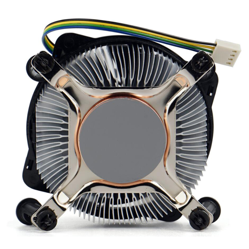 AKASA超薄CPU风扇铜芯台式电脑CPU散热器1700工控机箱4针风冷静音 - 图1