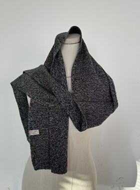 秋冬柔软保暖新款针织百搭围脖高级感简约纯色围巾25111052