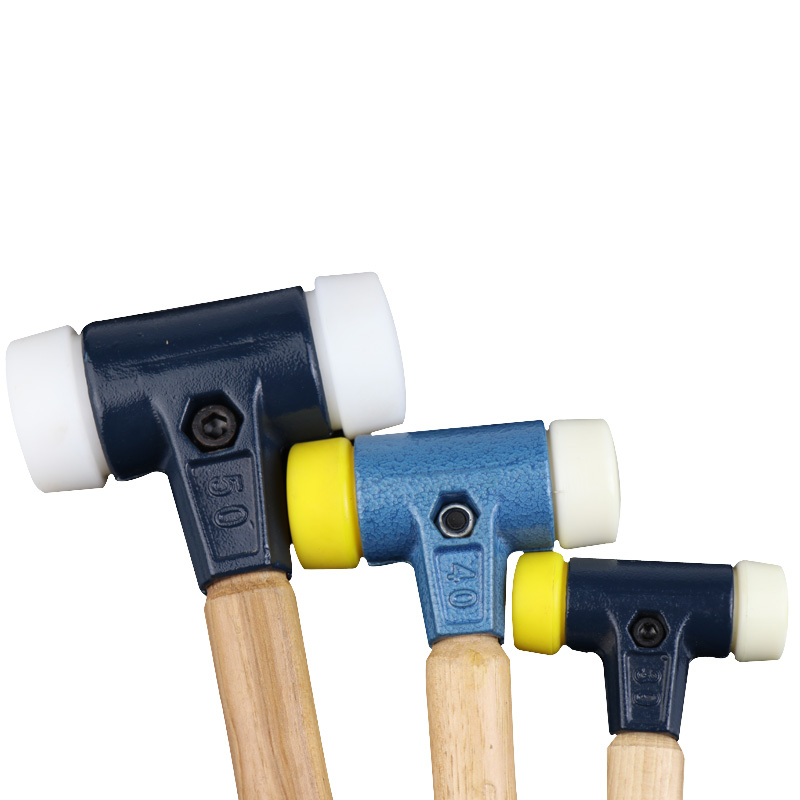 开拓工业橡胶锤橡皮锤子工具安装锤小尼龙塑料大号榔头无弹力门窗 - 图3