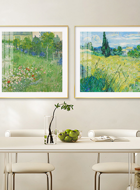 杜比尼花园餐厅装饰画莫奈油画
