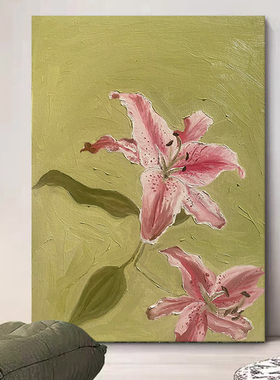奶油风卧室床头挂画房间装饰画
