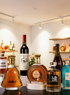 欧式酒柜仿真洋酒摆件成品套装