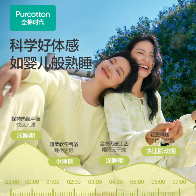 Cotton Era Women's Air Pleated yarn Home Clothes Home Skirt Set Home Breathable