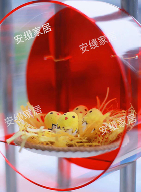 亚克力挂壁彩色展示架上墙置物架
