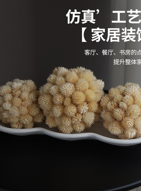 天然干花球松果球手工定制永生花家居摆件装饰品ins风诧寂风民宿