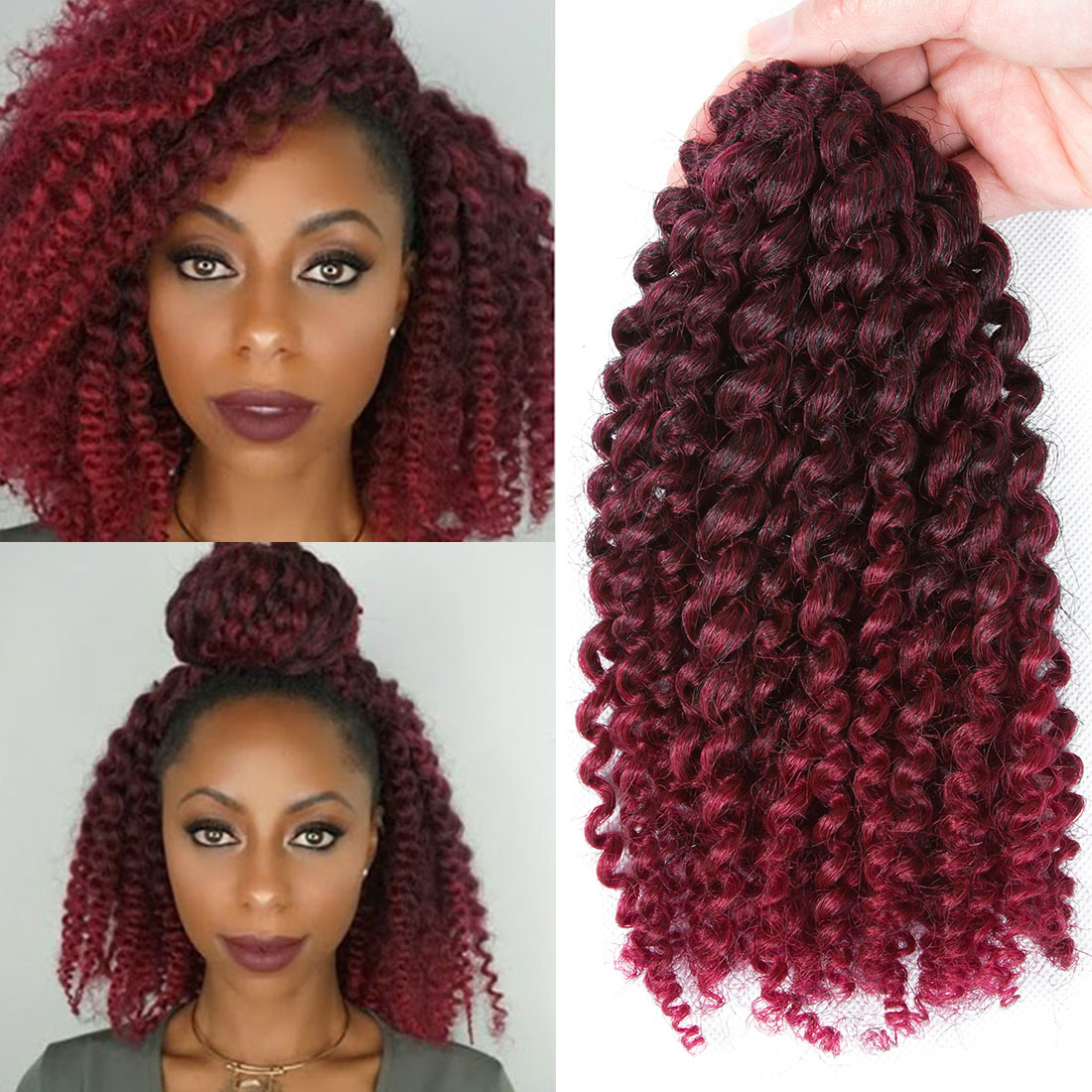 Marlybob Braiding Hair MaliBob Synthetic Crochet Braids脏辫-图1