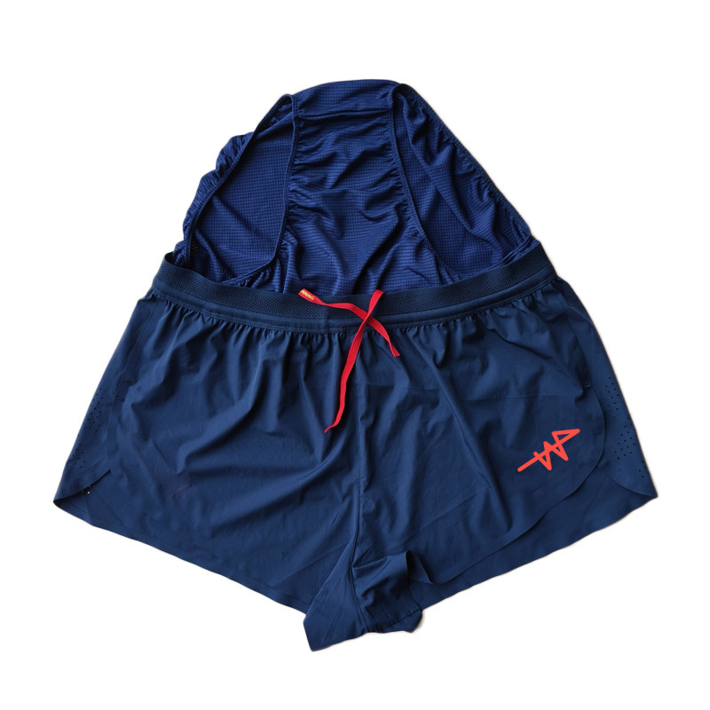 男子半开叉后袋短裤钻石联赛马拉松田径三分短跑紧身裤可订LOGO,淘宝优惠券,粉丝福利购,淘宝优惠卷