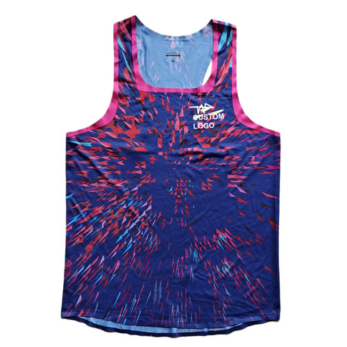 花田径莫法拉赫苏炳添钻石联赛款 马拉松背心吸汗速干分体田径服 - 图3
