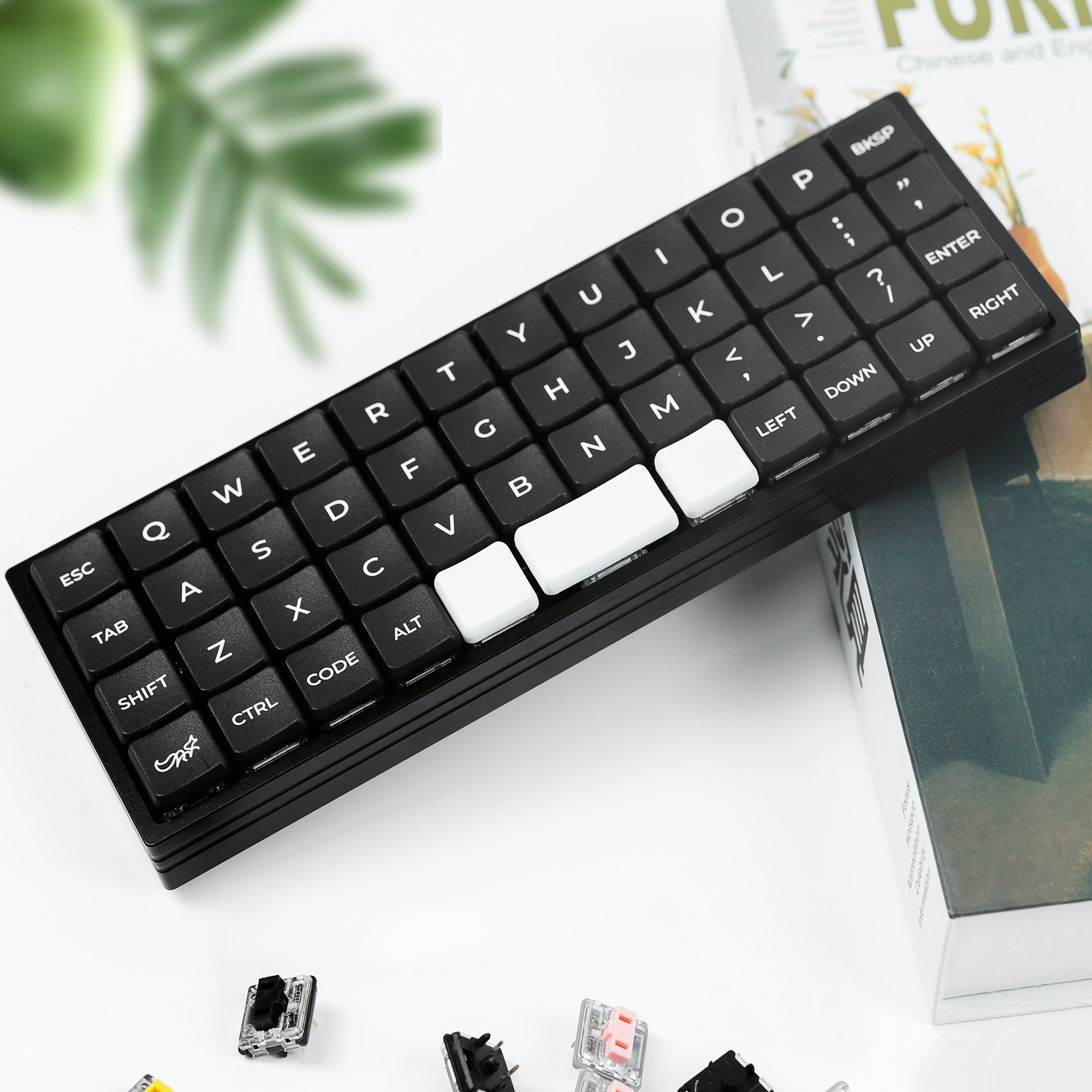 哈狐Chosfox小键盘Geonix48定制机械键盘QMK Via客制化热插拔套件 - 图0