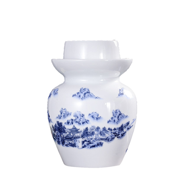 Ceramic Jingdezhen Sichuan Pickled Egg Jar ເຮືອນຄົວ Pickle Jar