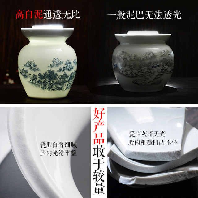 Ceramic Jingdezhen Sichuan Pickled Egg Jar ເຮືອນຄົວ Pickle Jar