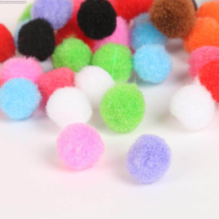2000个大中小号彩色毛毛球绒球手工毛球金葱球幼儿园diy手工材料,淘宝优惠券,粉丝福利购,淘宝优惠卷