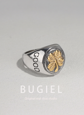 幸运四叶草LUCKGOOD钛钢戒指