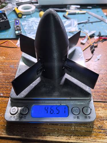 外径40mm火箭模型带姿态控制四舵机控制四个舵面模拟火箭修正姿态 - 图2
