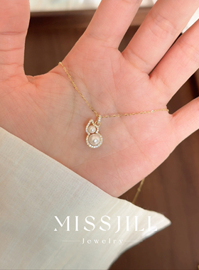 MISSJILL 白玉葫芦｜新中式轻奢精致日常气质珍珠S925纯银耳钉女