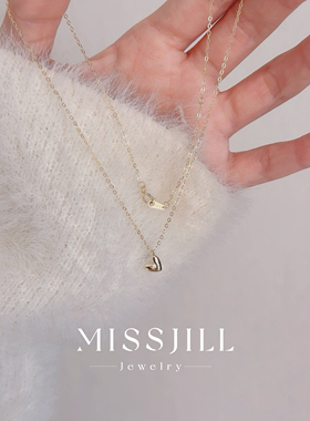 MISSJILL 甜心迷恋｜爱心叠戴小众简约设计精致天然淡水珍珠项链