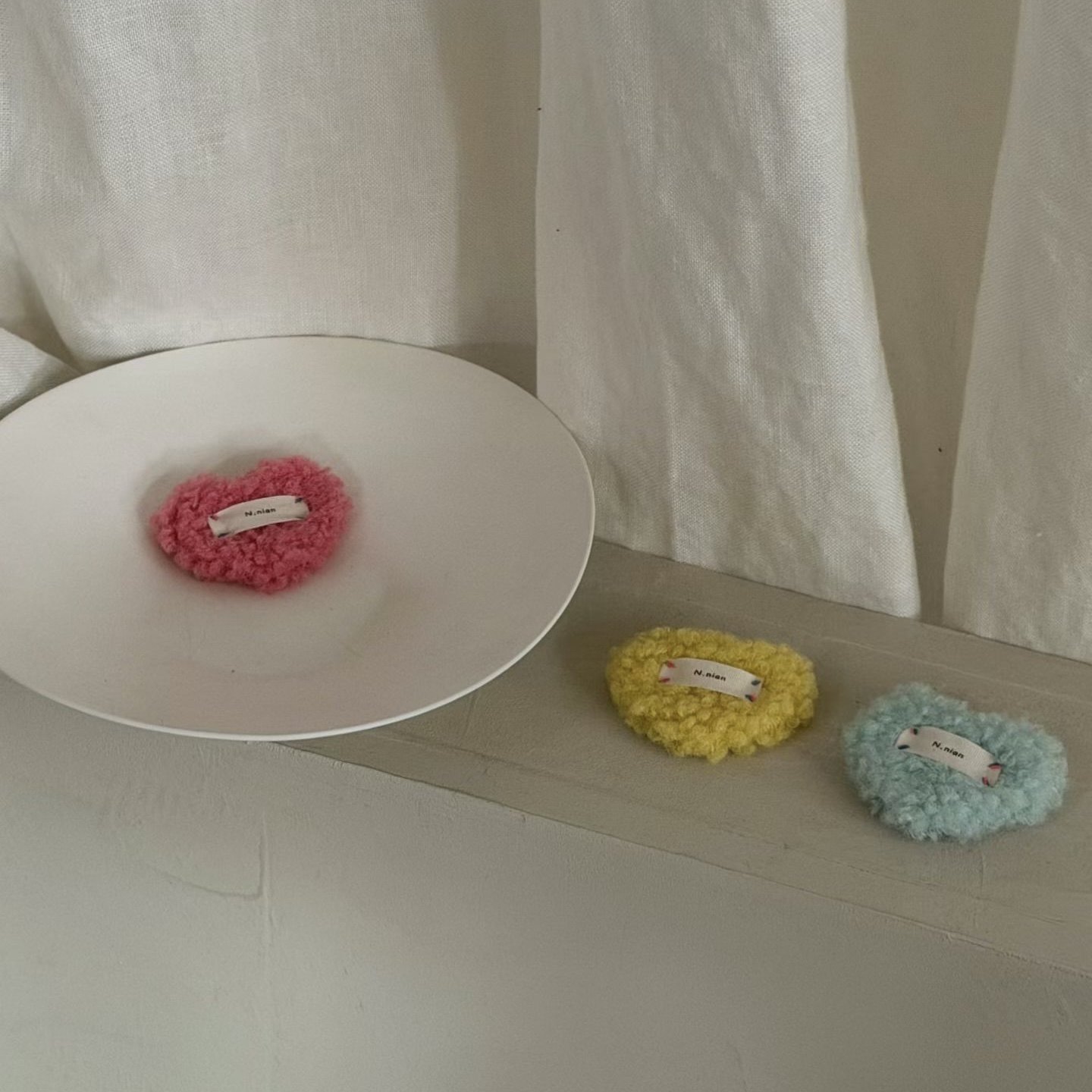 满3对包邮念念niannian韩系秋冬儿童毛绒发夹可爱女宝宝边夹发卡,淘宝优惠券,粉丝福利购,淘宝优惠卷