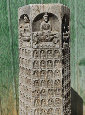 青石大千佛柱 ​长宽高 ​45--45--151cm