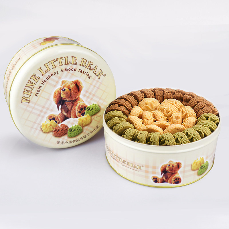 香港小熊曲奇505g 官方正品双层小花礼盒装 超好吃的零食节日送礼