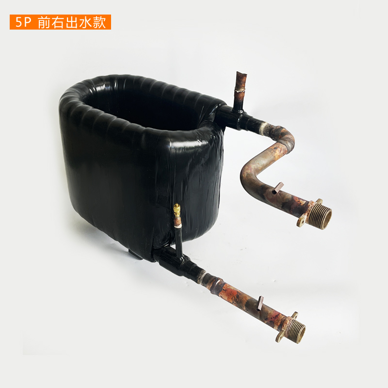 促5P空气能套管式换热器同轴盘管热泵热交换器空调蒸发器冷凝器维 - 图2