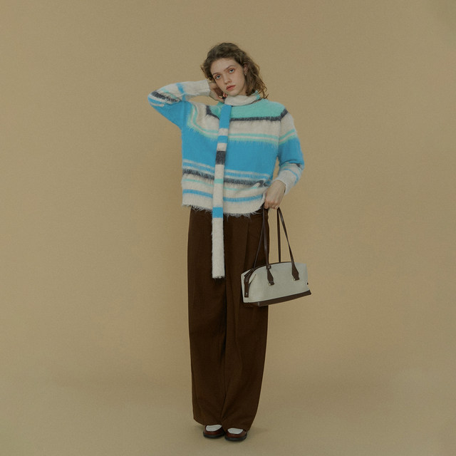 LLANO sweater sweet round neck loose style